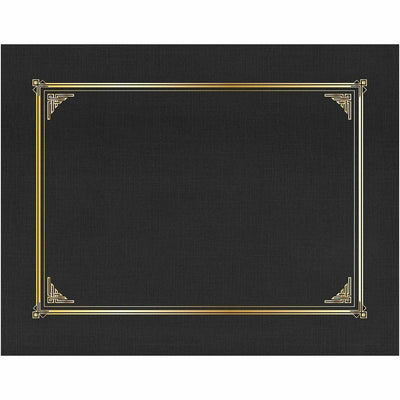 Geographics Letter, A4 Recycled Certificate Holder, Black, 8 17/64" Width x 11 11/16" Length, 6 / Pack, GEO45331H
