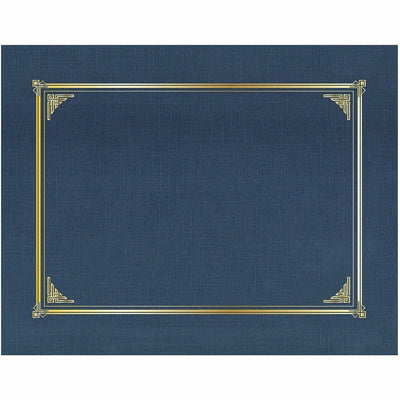 Geographics Letter, A4+ Recycled Certificate Holder, Navy Blue, 8 17/64" Width x 11 11/16" Length, 6 / Pack, GEO45332H