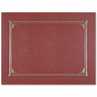 Geographics Letter, A4 Recycled Certificate Holder, Burgundy, 8 17/64" Width x 11 11/16" Length, 6 / Pack — view 1