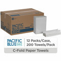 Georgia Pacific . Pacific Blue Select C-Fold Paper Towels, White, 12 / Carton, GPC20241