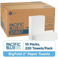 Georgia Pacific . Pacific Blue Ultra Big Fold Z Premium Paper Towels, White, 12 / Carton, GPC20887