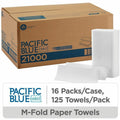 Georgia Pacific . Pacific Blue Select Multifold Premium Paper Towels, White, 16 / Carton, GPC21000