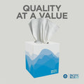 Georgia Pacific . Pacific Blue Select Facial Tissue by GP Pro - Cube Box, White, 100 / Box, GPC46200