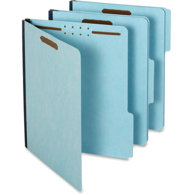 TOPS Pendaflex 1/3 Tab Cut Letter Recycled Classification Folder, Light Blue, 8 1/2" Width x 11" Length, 25 / Box, PFX615F213BLU
