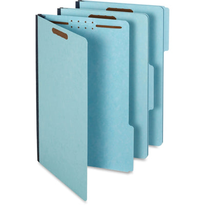 TOPS Pendaflex 1/3 Tab Cut Legal Recycled Classification Folder, Blue, 8 1/2" Width x 14" Length, 25 / Box, PFX616F213BLU