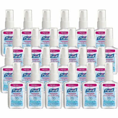 Gojo PURELL Advanced Hand Sanitizer Gel, Clear, 24 / Carton, GOJ960624CT