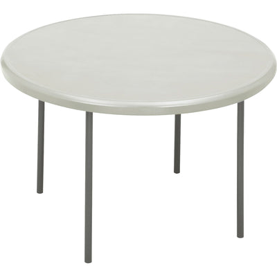 Iceberg IndestrucTable TOO 1200 Series Round Folding Table, Gray, ICE65243