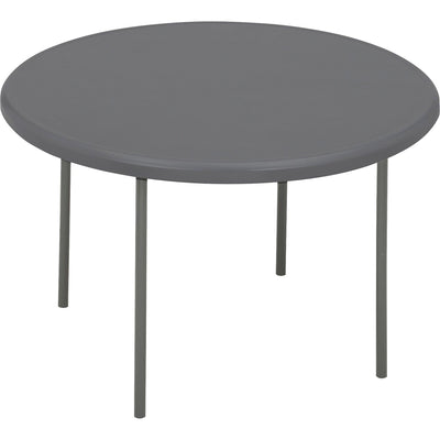 Iceberg IndestrucTable TOO 1200 Series Round Folding Table, Gray, ICE65247