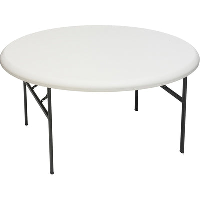 Iceberg IndestrucTable TOO 1200 Series Round Folding Table, Gray — view 1