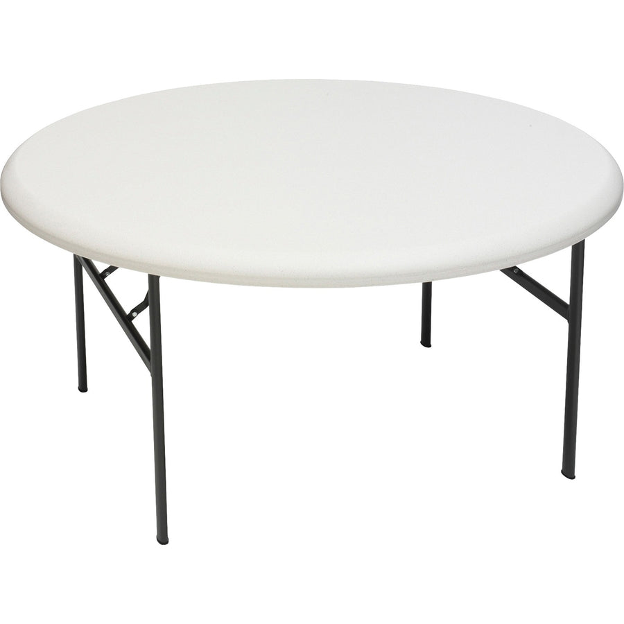 Iceberg IndestrucTable TOO 1200 Series Round Folding Table, Gray — view 1