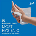 Kimberly-Clark Scott Essential C Fold Paper Towels with Fast-Drying Absorbency Pockets, White, 12 / Carton, KCC01510