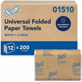 Kimberly-Clark Scott Essential C Fold Paper Towels with Fast-Drying Absorbency Pockets, White, 12 / Carton, KCC01510