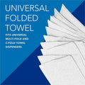 Kimberly-Clark Scott Essential C Fold Paper Towels with Fast-Drying Absorbency Pockets, White, 12 / Carton, KCC01510