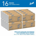 Kimberly-Clark Scott MultiFold Paper Towels, White, 16 / Carton, KCC01804