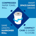 Kimberly-Clark Scott 100% Recycled Fiber Hard Roll Paper Towels with Absorbency Pockets, Kraft, 12 / Carton, KCC04142