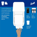 Kimberly-Clark Scott Professional Standard Roll Toilet Paper with Elevated Design, White, 1 Carton, KCC04460