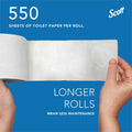 Kimberly-Clark Scott Professional Standard Roll Toilet Paper with Elevated Design, White, 1 Carton, KCC04460