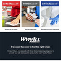 Kimberly-Clark Wypall PowerClean L40 Extra Absorbent Towels, White, 18 / Carton, KCC05701CT