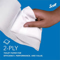 Kimberly-Clark Scott High-Capacity Jumbo Roll Toilet Paper, White, 1 Carton, KCC07805