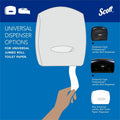 Kimberly-Clark Scott High-Capacity Jumbo Roll Toilet Paper, White, 1 Carton, KCC07805