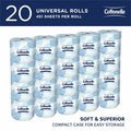 Kimberly-Clark Cottonelle Professional Standard Roll Toilet Paper, White, 20 / Carton, KCC13135