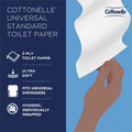 Kimberly-Clark Cottonelle Professional Standard Roll Toilet Paper, White, 60 / Carton, KCC17713