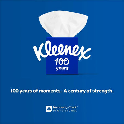 Kimberly-Clark Kleenex Professional Facial Tissue for Business - Flat Box, White, 1 Box, KCC21606