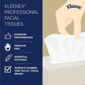 Kimberly-Clark Kleenex Professional Facial Tissue for Business - Flat Box, White, 1 Box, KCC21606