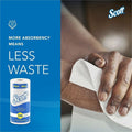 Kimberly-Clark Scott Kitchen Paper Towels with Fast-Drying Absorbency Pockets, White, 20 / Carton, KCC41482CT
