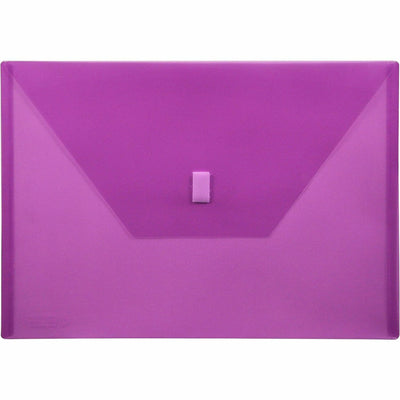 Lion Office A4 Recycled File Pocket, Purple, 8 17/64" Width x 11 11/16" Length, 60EA/BX 4BX/CT — view 1