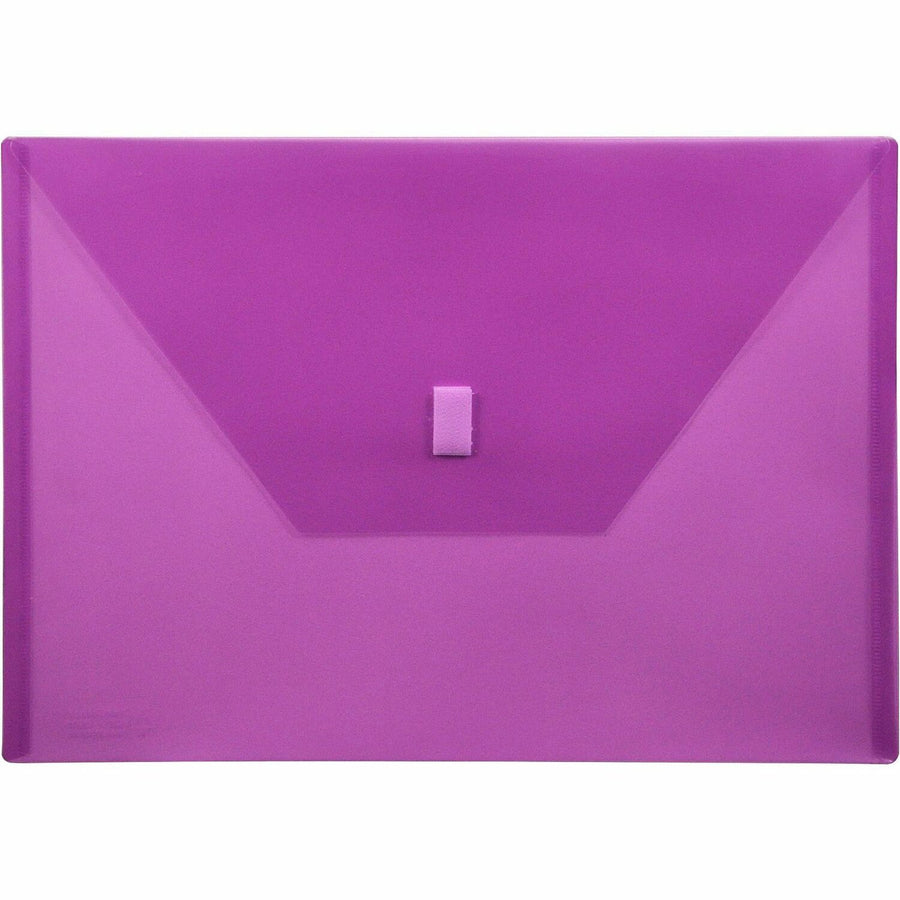 Lion Office A4 Recycled File Pocket, Purple, 8 17/64" Width x 11 11/16" Length, 60EA/BX 4BX/CT — view 1