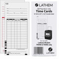 Lathem Time Company Lathem 7000E Double-Sided Time Cards, White, 100 / Pack, LTHE7100