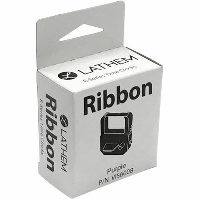 Lathem Time Ribbon - Purple -, LTHVIS6008