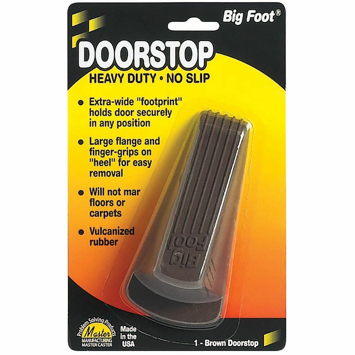 Big Foot Doorstop - Brown, 1 Each
