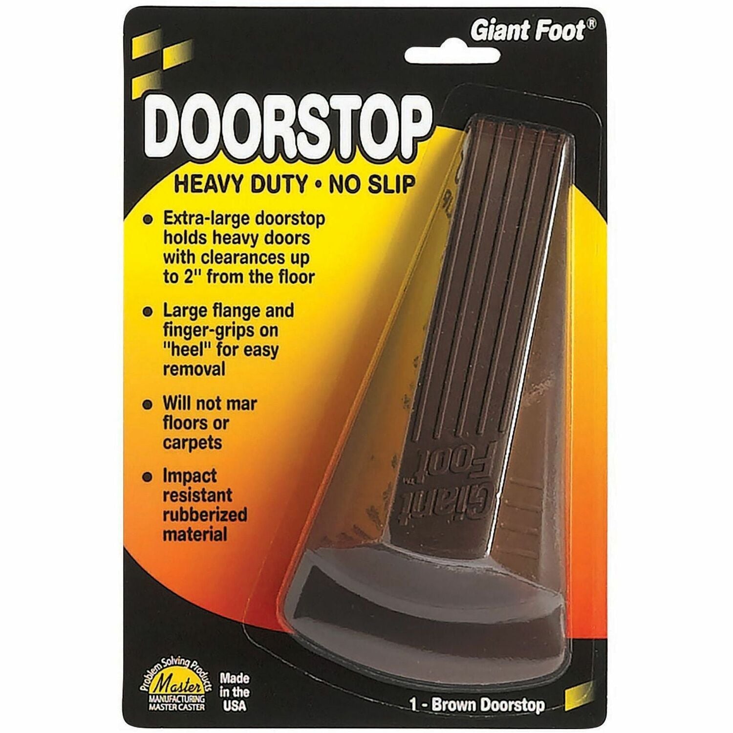 Giant Foot Doorstop - Brown, 1 Each