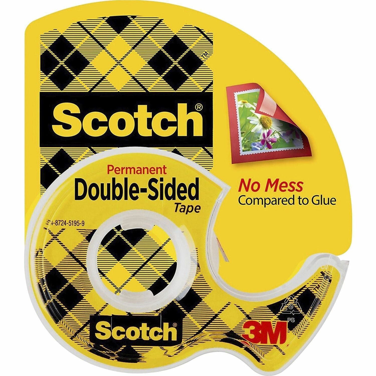 Scotch Double-Sided Tape, 1 Roll