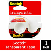Scotch Gloss Finish Transparent Tape, 1 Roll