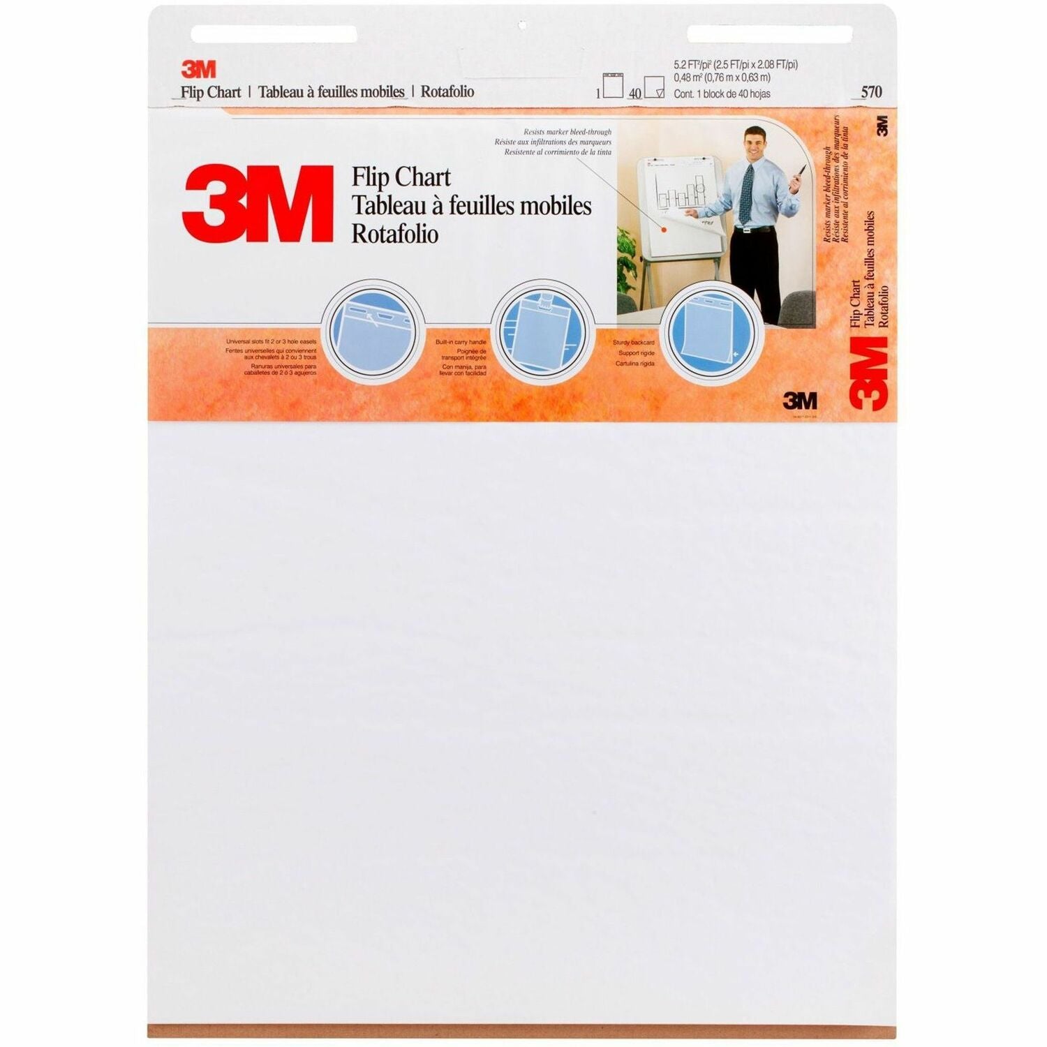 3M Flip Charts, 1 Carton