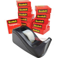 3M Scotch Transparent Tape and Scotch C60 Dispenser, Clear, 12 / Pack, MMM600KC60