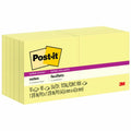 3M Post-it Super Sticky Adhesive Notes, Yellow, 10 / Pack, MMM62210SSCY