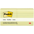 3M Post-it Lined Notes, Yellow, 6 / Pack, MMM6306PK