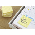 3M Post-it Original Lined Notes, Canary, Yellow, 3" x 5", 100 Sheets/Pad, 12 Pads/PK, 1 Pack, MMM635YW