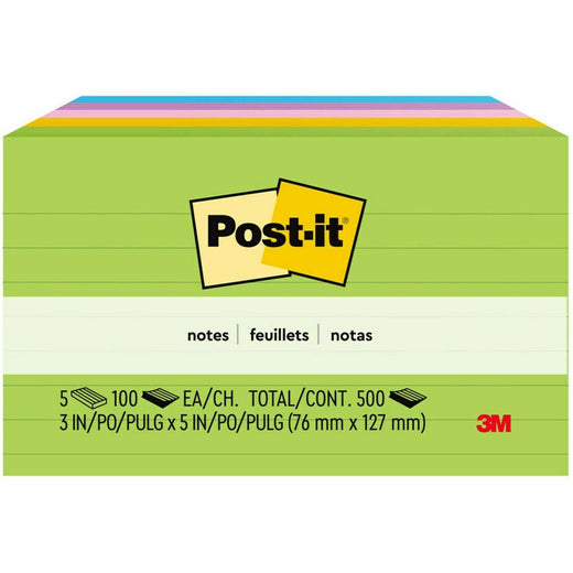 Post-it® Notes Original Lined Notepads - Floral Fantasy Color Collection, 1 Pack