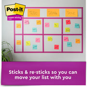 Post-it® Super Stick Notes - Energy Boost Color Collection, 1 Pack