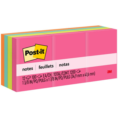 3M Post-it Notes Original Notepads - Poptimistic Color Collection, Vital Orange, 1 Pack, MMM653AN