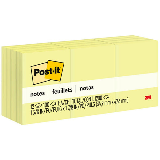 Post-it® Notes Original Notepads, 1 Pack