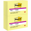3M Post-it Super Sticky Notes, Yellow, 12 / Pack, MMM655-12SSCY