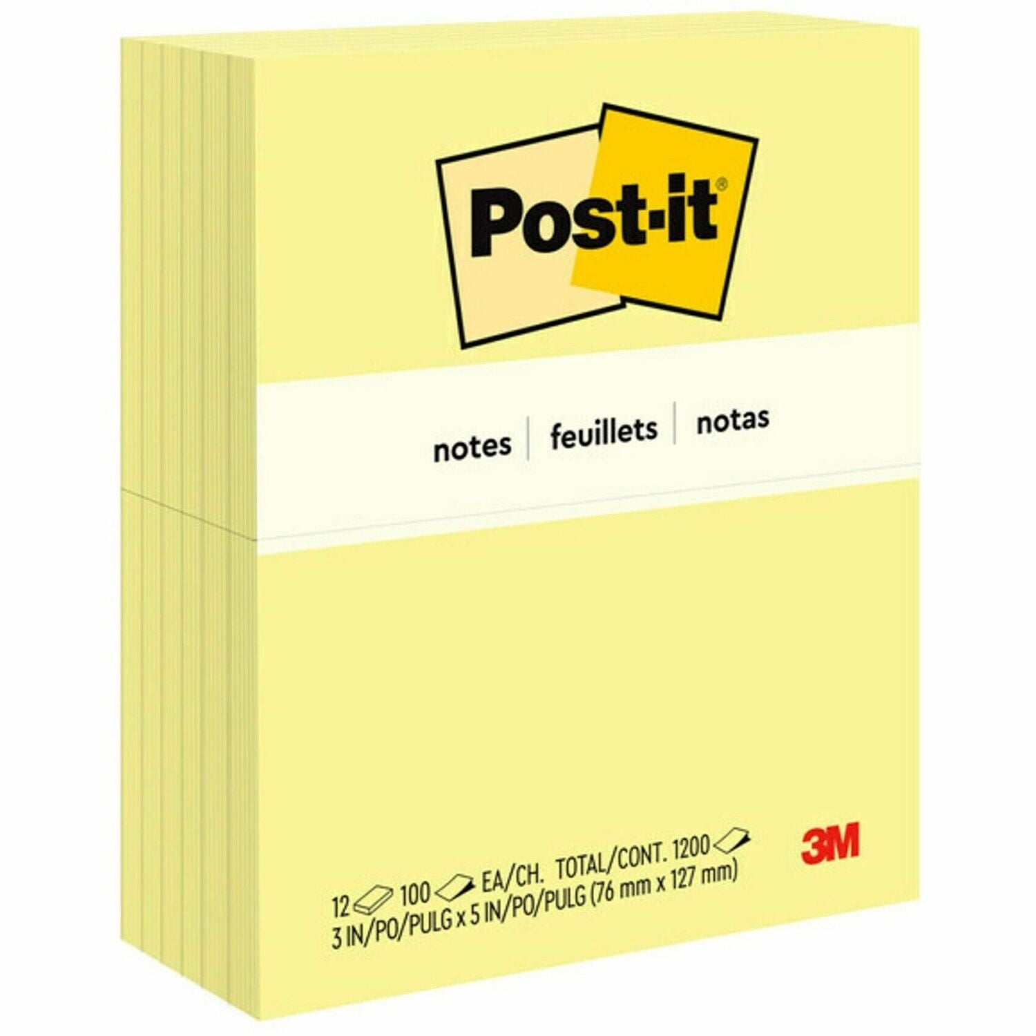 Post-it® Notes Original Notepads, 1 Pack