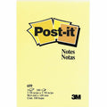 3M Post-it Notes Original Notepads, Canary Yellow, 12 / Pack, MMM659YW