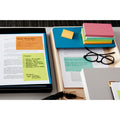 3M Post-it Notes Original Lined Notepads - Floral Fantasy Color Collection, Blue Paradise, 1 Pack, MMM6603AU